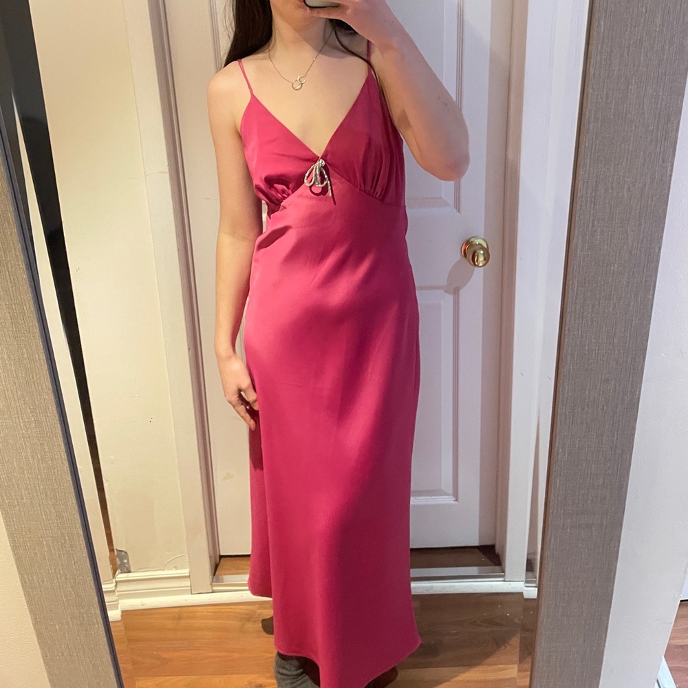 Wayf Pink Maxi Dress